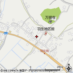 茨城県行方市羽生645周辺の地図