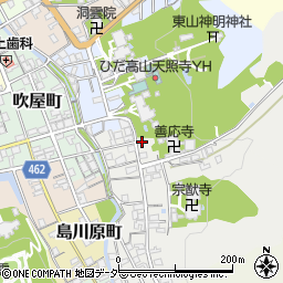 岐阜県高山市宗猷寺町158周辺の地図