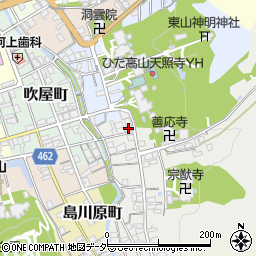 岐阜県高山市宗猷寺町93周辺の地図