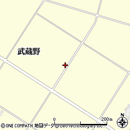埼玉県深谷市武蔵野周辺の地図
