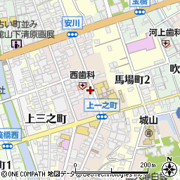 岐阜県高山市上一之町周辺の地図