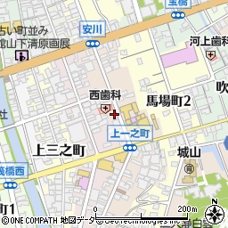 岐阜県高山市上一之町周辺の地図