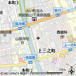 三川屋　本店周辺の地図