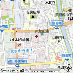 岐阜県高山市花川町15-2周辺の地図