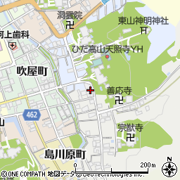 岐阜県高山市宗猷寺町91周辺の地図