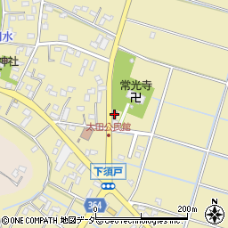 下須戸自治会間刈集会所周辺の地図