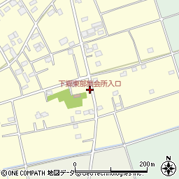 下郷東部集会所入口周辺の地図