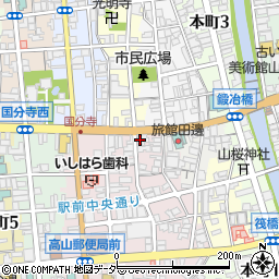 岐阜県高山市花川町18-2周辺の地図