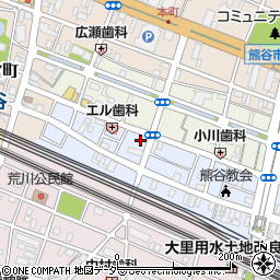 タイムズ熊谷弥生１丁目駐車場周辺の地図