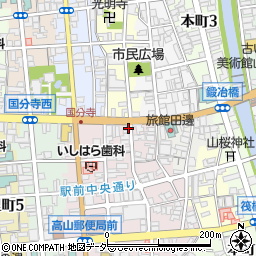 岐阜県高山市花川町56周辺の地図
