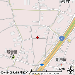 茨城県古河市高野525周辺の地図