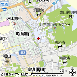岐阜県高山市天性寺町11周辺の地図