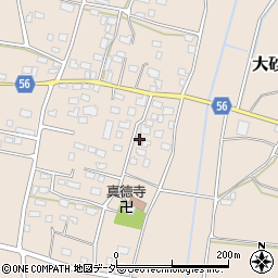 茨城県つくば市大砂1181周辺の地図