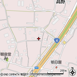 茨城県古河市高野527周辺の地図