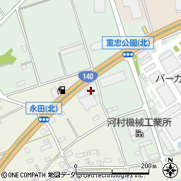 埼玉県深谷市永田2108周辺の地図