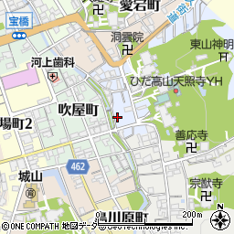 岐阜県高山市天性寺町18周辺の地図