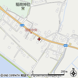 茨城県行方市羽生152周辺の地図