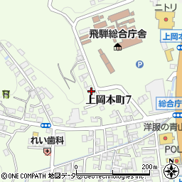 岐阜県高山市上岡本町7丁目375周辺の地図