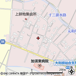 埼玉県加須市北下新井934-1周辺の地図