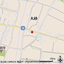 茨城県つくば市大砂681周辺の地図