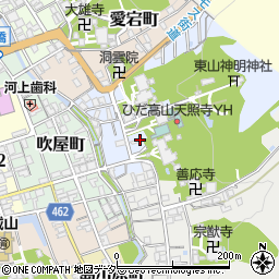 岐阜県高山市天性寺町52周辺の地図