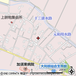 埼玉県加須市北下新井965周辺の地図
