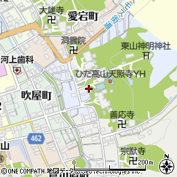 岐阜県高山市天性寺町50周辺の地図