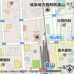 高山合同庁舎周辺の地図