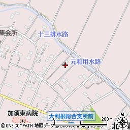 埼玉県加須市北下新井890周辺の地図