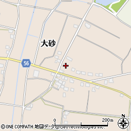 茨城県つくば市大砂333周辺の地図