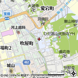 岐阜県高山市天性寺町20周辺の地図