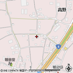 茨城県古河市高野524周辺の地図