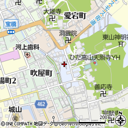 岐阜県高山市天性寺町19周辺の地図