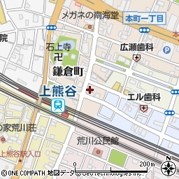 熊谷鎌倉町郵便局 ＡＴＭ周辺の地図