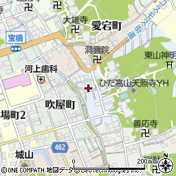 岐阜県高山市天性寺町25周辺の地図