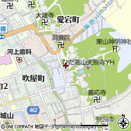 岐阜県高山市天性寺町41周辺の地図