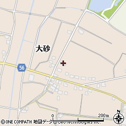 茨城県つくば市大砂331周辺の地図