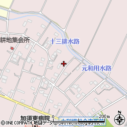 埼玉県加須市北下新井964周辺の地図