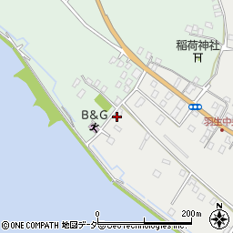 茨城県行方市羽生42周辺の地図