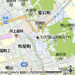 岐阜県高山市天性寺町26周辺の地図