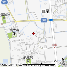 埼玉県行田市皿尾周辺の地図