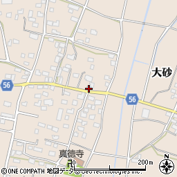 茨城県つくば市大砂1187周辺の地図