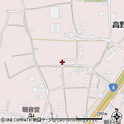 茨城県古河市高野477周辺の地図