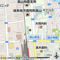名鉄協商高山駅前第３駐車場周辺の地図