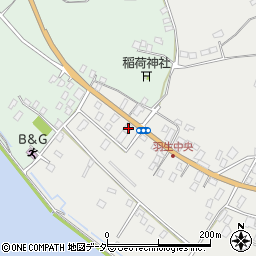 茨城県行方市羽生21周辺の地図