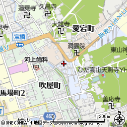 岐阜県高山市天性寺町28周辺の地図