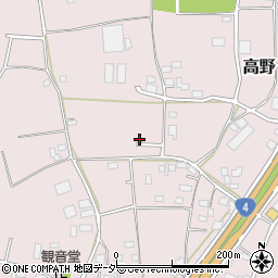 茨城県古河市高野484周辺の地図