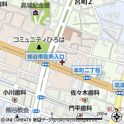熊谷商工信用組合本店営業部周辺の地図