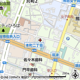 協和ゴム株式会社熊谷営業所周辺の地図