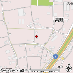 茨城県古河市高野491周辺の地図